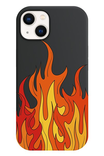 shoptocase Iphone 13 Lansman Alevler - 2 Desenli Telefon Kılıfı