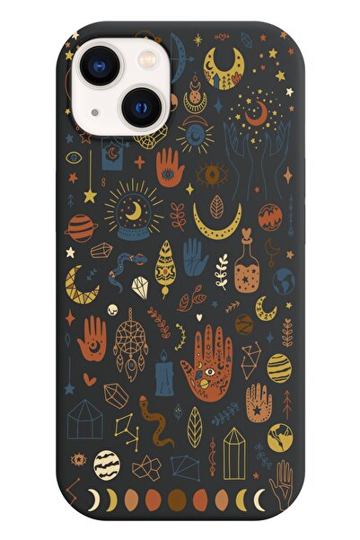 shoptocase Iphone 13 Lansman Tarot Sembolleri Desenli Telefon Kılıfı