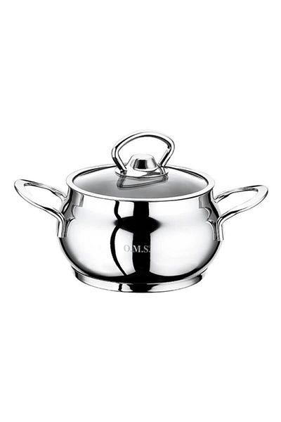 OMS 16X9 cm Mini Steel Sphere Deep Pot