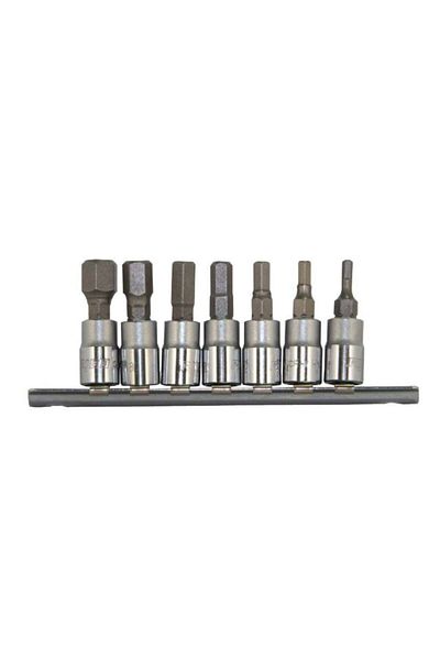 Rico Rc 7028 1/4" 7-Piece Socket Allen Allen Inserts Set