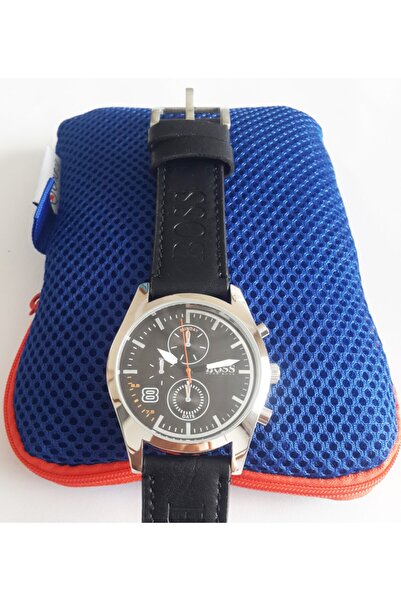 Modellino طقم سفر مع حقيبة مكياج زرقاء وساعة يد بحبل جلدي هدية