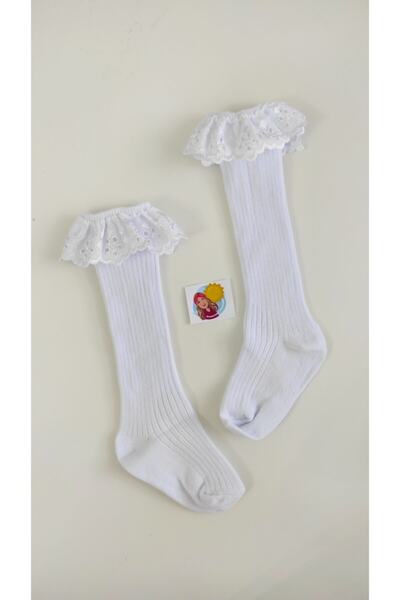 Bandanatasarımı Scalloped Below Knee Baby Socks