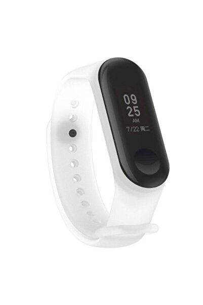 ucuzmi Xiaomi Mi Band 3 - Mi Band 4 Akıllı Bileklik Kordon Kayış Şeffaf Beyaz...