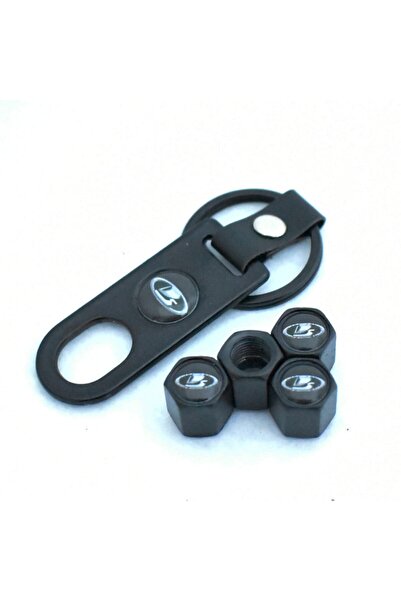 GARDENAUTO Σετ καπάκι βαλβίδας και μπρελόκ από ανοξείδωτο ατσάλι Lada Samara