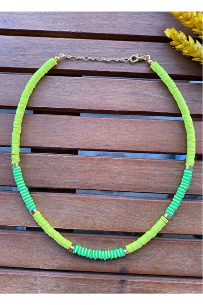 wanwa aksesuar قلادة فيمو الصفراء