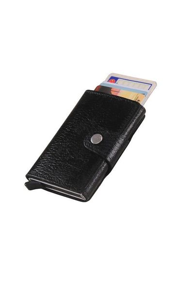 TREND Genuine Leather Black West Polo Card Holder - Mechanized 5510