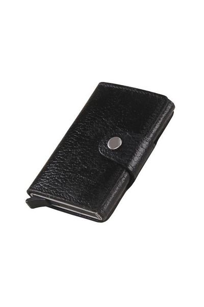 TREND Genuine Leather Black West Polo Card Holder - Mechanized 5510