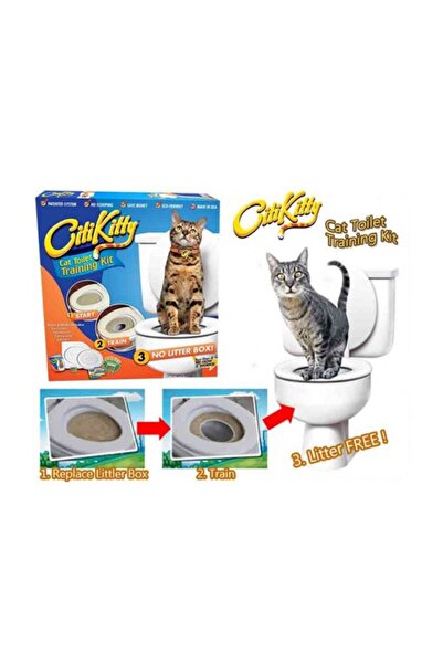 PetZoom Petzoom Citi Kitty Kedi Tuvalet Eğitimi - Kedi Klozet Aparatı