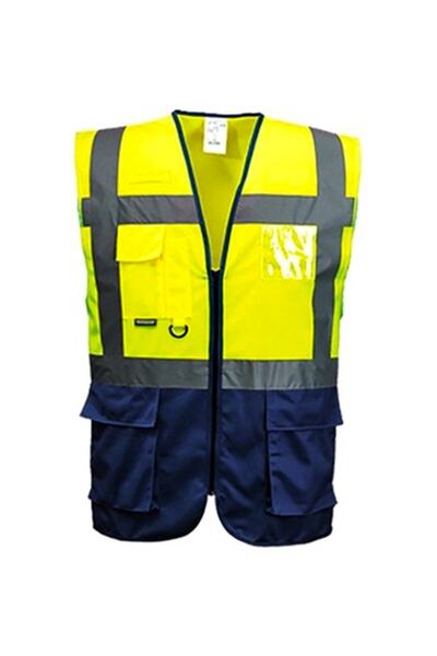 uniwest Uw 211 Reflektörlü Yönetici Ikaz Yeleği (SARI/LACİVERT)