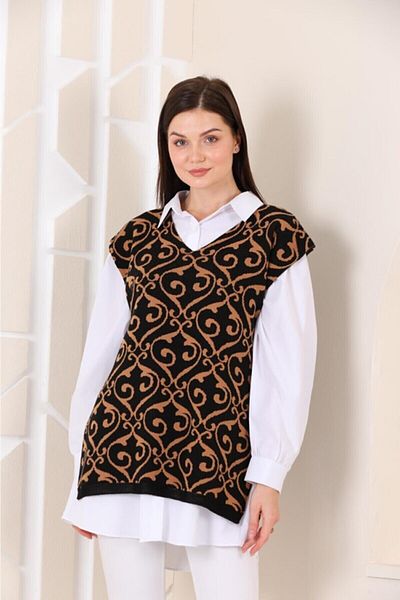 ÖZGÜN Lace-Up Knitwear Women's Casual Sweater