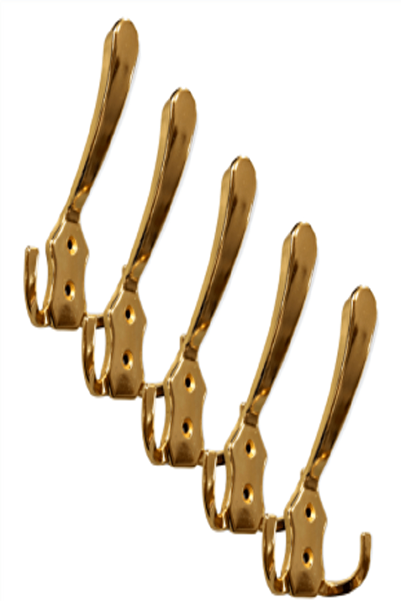 Genel Markalar Altın (GOLD) Yaprak Mobilya Portmanto Dolap Vestiyer Askısı - ...
