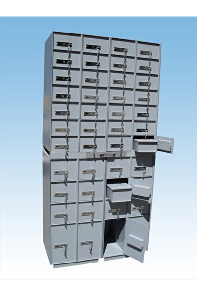 ÇELİK KASA DÜNYASI Mk44 Göz Banka Kiralık Kasası Içi Metal Den Kutulu Model 28