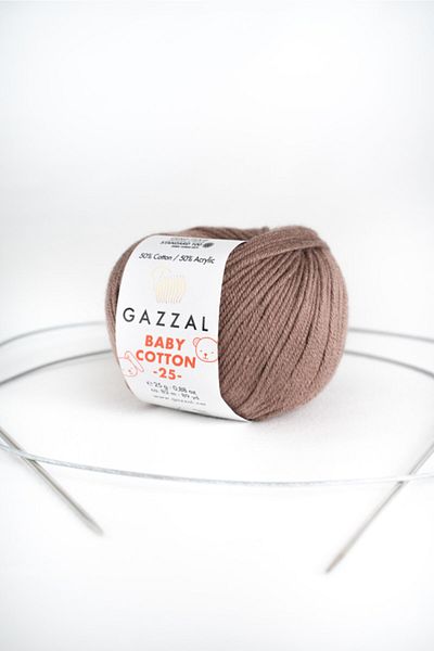 Gazzal Βρεφικό βαμβάκι 25 gr Amigurimi, Punch Hand Knitting Yarn Taka Yarn (3434)