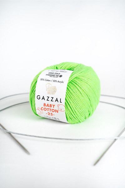 Gazzal Βρεφικό βαμβάκι 25 gr Amigurimi, Punch Hand Knitting Yarn Taka Yarn (3427)