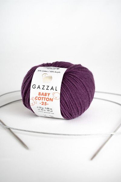 Gazzal Βρεφικό βαμβάκι 25 gr Amigurimi, Punch Hand Knitting Yarn Taka Yarn (3441)