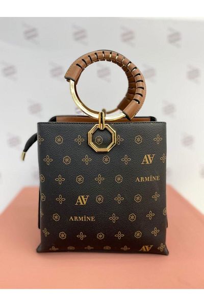 Armine 260 Printed Black Bag