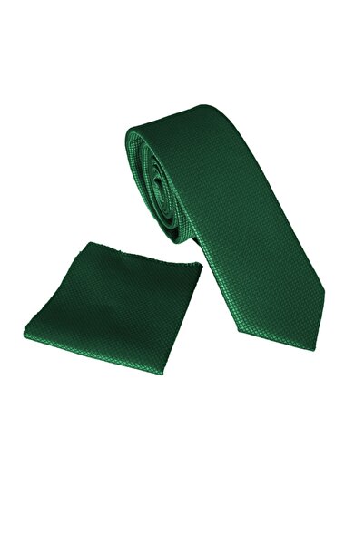 Tezgah İstanbul مجموعة منديل ربطة عنق خضراء