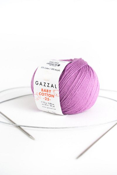 Gazzal Baby Cotton 25 gr Amiguri, Punch Hand Knitting Yarn Taka Yarn (3414)