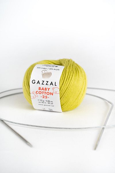 Gazzal Βρεφικό βαμβάκι 25 gr Amigurimi, Punch Hand Knitting Yarn Taka Yarn (3457)