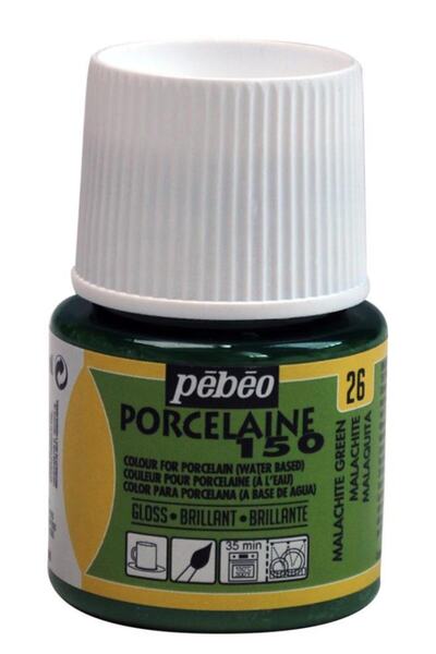 Pebeo Su Bazlı Porselen Boya 150 45ml Şişe - 26 Malachit Green