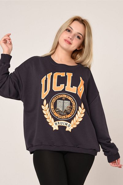 Piola Club Hanorac oversize imprimat pentru femei