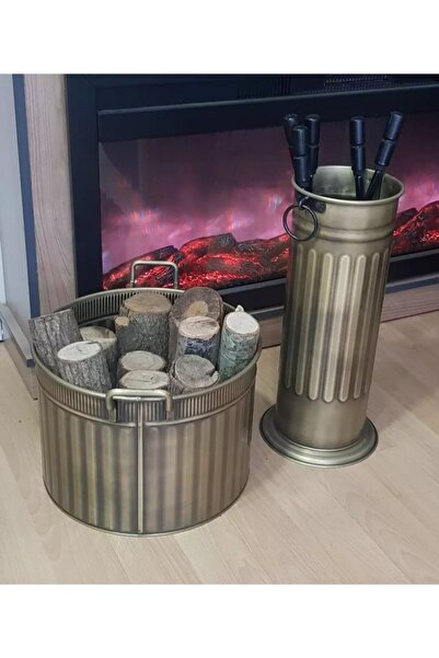 KOCHER Şömine Aksesuar Seti Mat Antik