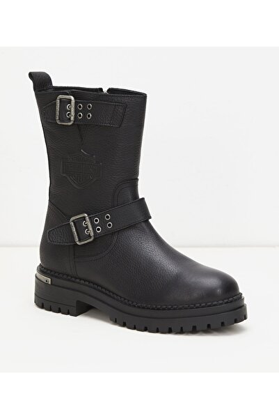 Harley Davidson Uptown Black // Baskılı Deri