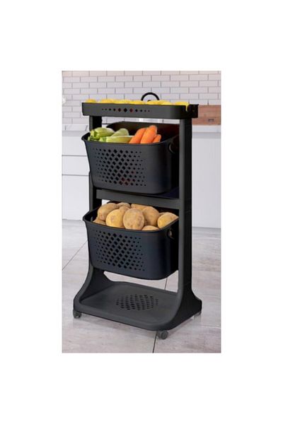 Titiz Anthracite Layer Basket Organizer - Tp-747 9028385