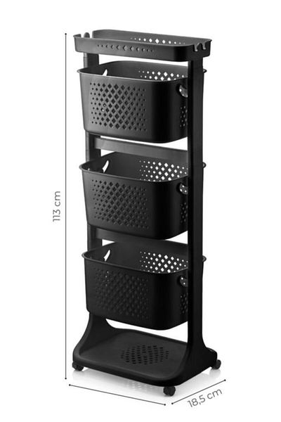 Titiz Organizator de coșuri stratificate antracit - Nr:3 Tp-749 9028387