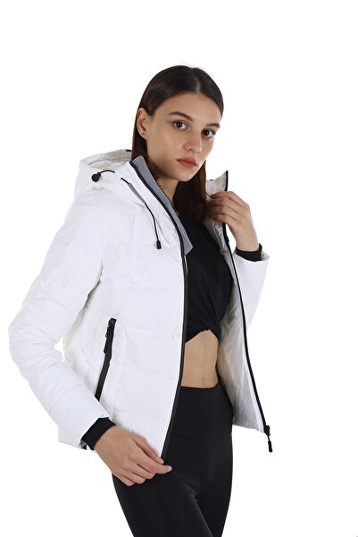 lumberjack Palton de damă cu glugă Apreski alb 20w32apreski