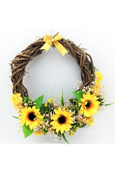 Lora Davet Floral Door Ornament Decoration Aqua Design - Multicolored 54314
