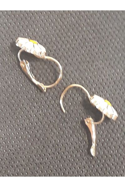 Nehir Daisy Model Children's Earring with Clip on the Back
