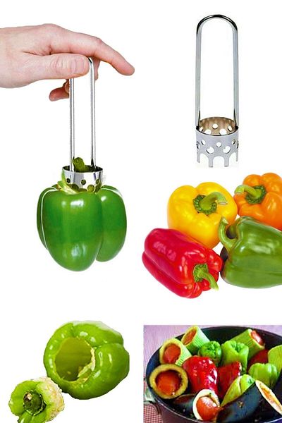 AYBABA STORE 2-Piece Practical Stuffed Pepper and Zucchini Caramer