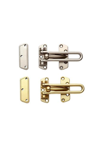 Yuma Çelik Kapı Kademeli Emniyet Kelepçesi - Emniyet Kilidi Sarı