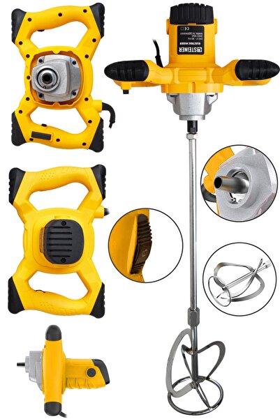 STEİNER Germany Technology 2800 Watt Bakır Sargı 6 Kademeli Alçı Boya Ve Harç Karıştırıcı Mikser Srı