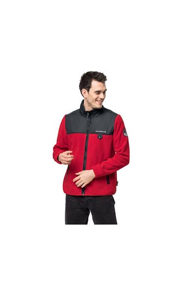 Jack Wolfskin Dna Grizzly M Men's Outdoor Fleece Jacket1709981-2102 Red