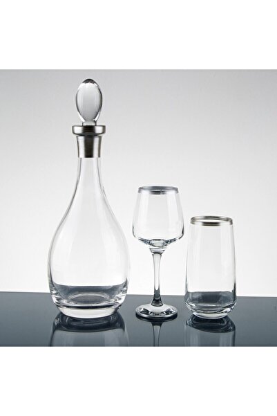 sudeka 25 Parça 12 Kişilik Gümüş Renkli Su Takımı