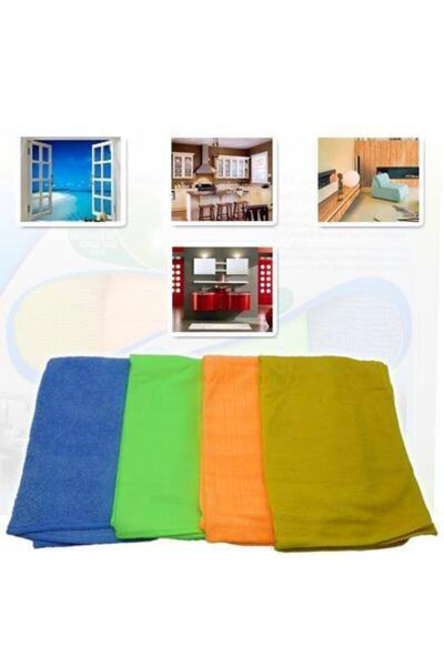 Yetkin Home Mikrofiber Temizlik Bezi Seti 4 Adet Araç Yıkama ve Temizleme İçi...