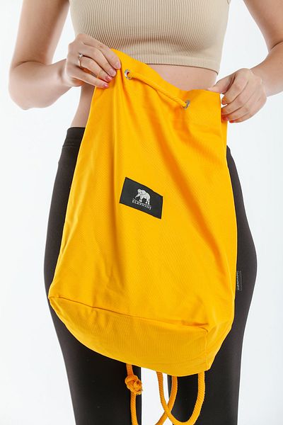 ELEPHANT ÇANTA Unisex Yellow Canvas Drawstring Backpack