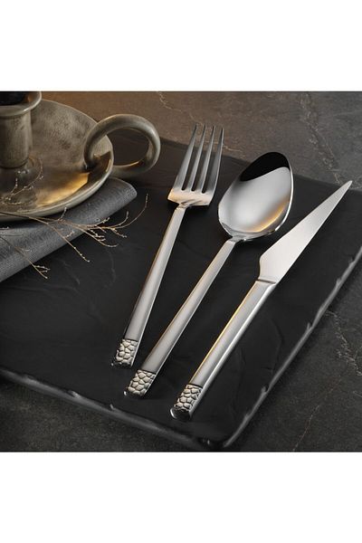 Arsel Mosaic 12-Person 77 Piece Spoon Set Boxed