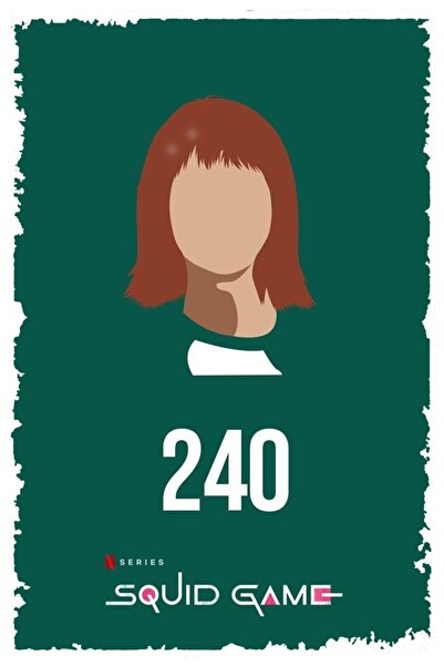 hediyeniburadabul Hbb Squid Game Design Tablou din lemn