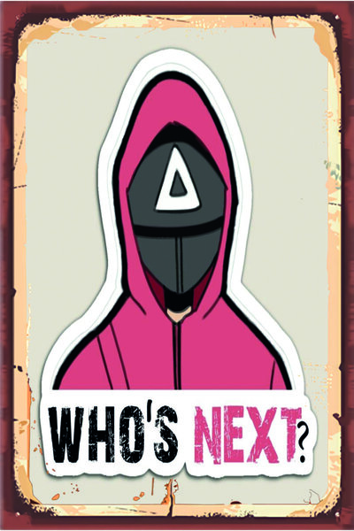 hediyeniburadabul Hbb Squid Game Design Tablou din lemn