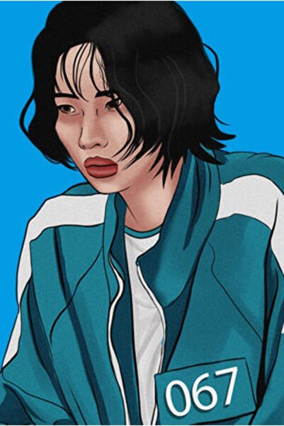 hediyeniburadabul Hbb Squid Game Design Tablou din lemn