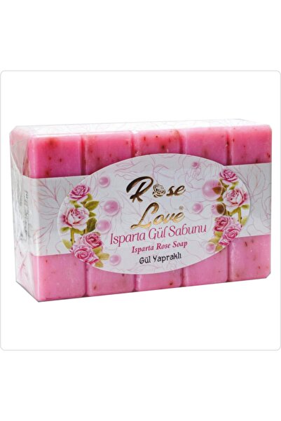 RoseLove Rose Petal Beauty and Bath Soap 5*120 gr (600 GR) Translucent Packag...