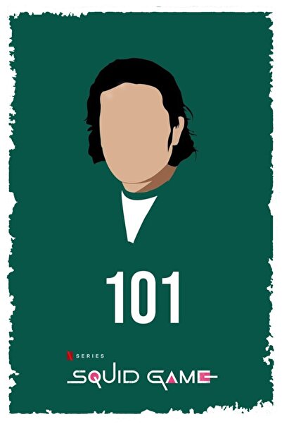 hediyeniburadabul Hbb Squid Game Design Tablou din lemn