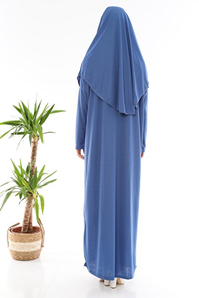 medipek Snadno se nosí jednodílné modlitební šaty indigově modré