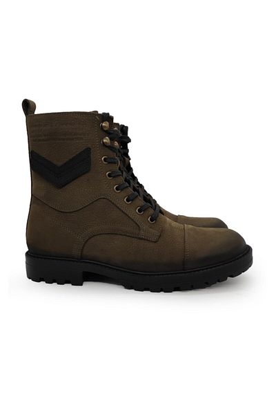 Hammer Jack Δερμάτινες ανδρικές μπότες Khaki Nubuck - 17640