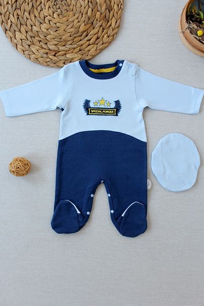 Tomuycuk Special Forces Baby Boy Jumpsuit Blue
