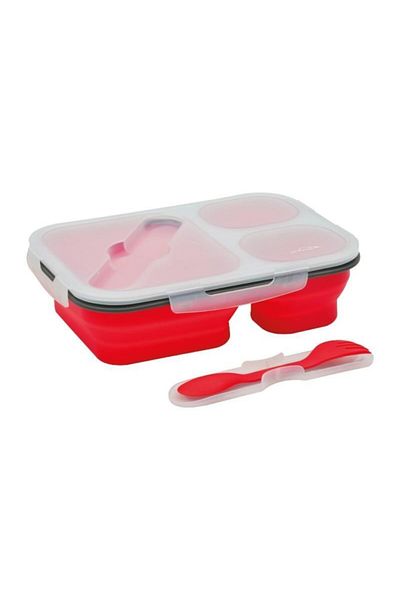 NURGAZ Three-Eye Foldable Silicone Dinnerware Set