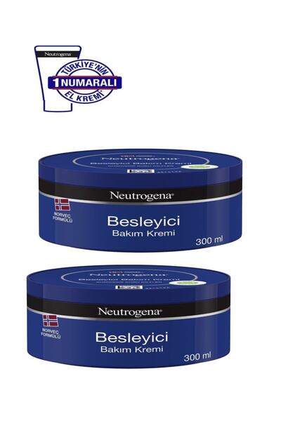 Neutrogena كريم العناية المغذي النرويجي - 300 مل، عبوتين3574660676396